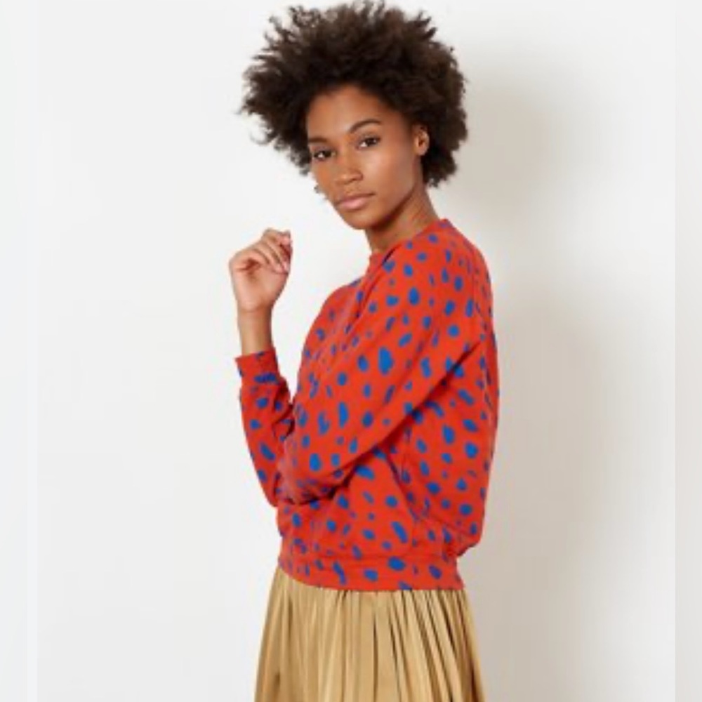 Sundry Abstract Dots Raglan Sleeve Sweatshirt - image 1